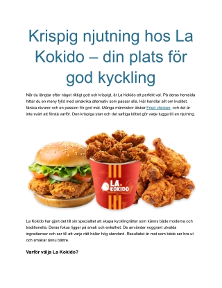 Professionell Fritös för Överlägsen Smak | La Kokido
