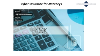 Cyber Insurance for Attorneys
