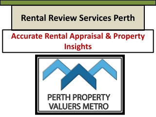Rental Review Perth | Accurate Rental Appraisal Services