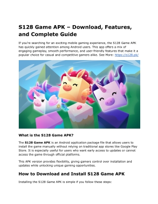 S128 Game APK – Download, Features, and Complete Guide (1)