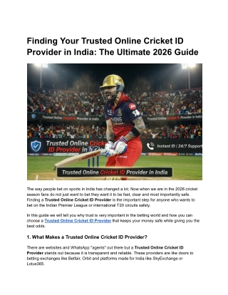 Finding Your Trusted Online Cricket ID Provider in India_ The Ultimate 2026 Guide-I