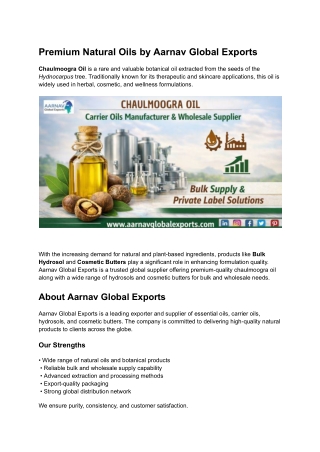Premium Natural Oils by Aarnav Global Exports (2)