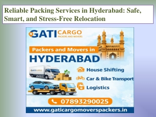Reliable Packing Services in Hyderabad Safe, Smart, and Stress-Free Relocation