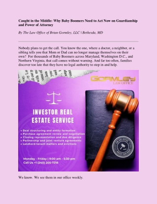 Caught in the Middle Why Baby Boomers Need to Act Now on Guardianship and Power of Attorney