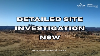 Detailed Site Investigation NSW