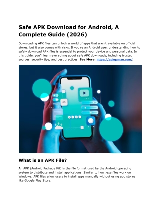 Safe APK Download for Android, A Complete Guide (2026)