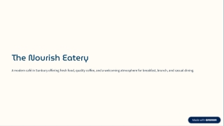 Best Coffee Shop in Sunbury | The Nourish Eatery