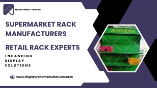 Supermarket Rack Manufacturers in India | Retail Display Solutions
