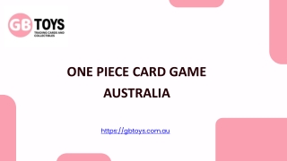 One Piece Card Game Australia