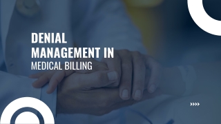 Denial Management In Medical Billing - e-care India
