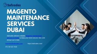 Magento Website Development in Dubai