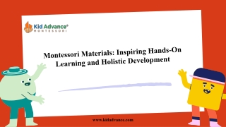 Montessori Materials Inspiring Hands-On Learning and Holistic Development