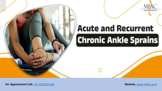 Acute and Recurrent/Chronic Ankle Sprains | MFAC