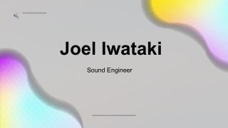 Joel Iwataki - A Detail-Tuning Engineer - United States