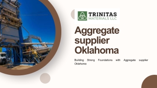 Reliable Aggregate supplier Oklahoma for Every Project