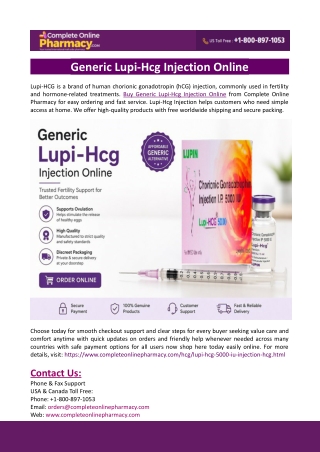 Generic Lupi-Hcg Injection Online