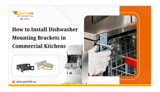 Step-by-Step Proper Install Dishwasher Mounting Brackets in Commercial Kitchens