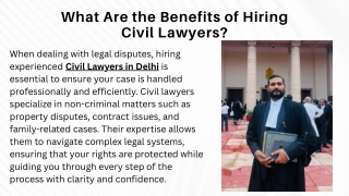 What Are the Benefits of Hiring Civil Lawyers