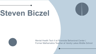 Steven Biczel - A Gifted and Versatile Individual - Punta Gorda, FL