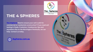 Soil Testing Casey & Soil Testing Cardinia Services – The 4 Spheres