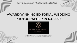 Award Winning Editorial Wedding Photographer in Nj 2026