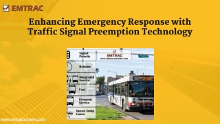 Enhancing Emergency Response with Traffic Signal Preemption Technology