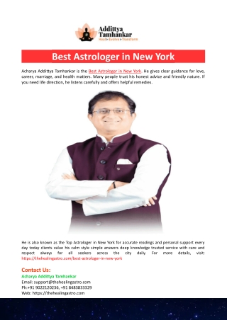 Best Astrologer in New York