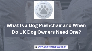 What Is a Dog Pushchair and When Do UK Dog Owners Need One?