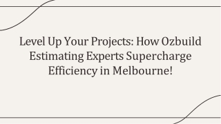 Level Up Your Projects-How Ozbuild Experts Supercharge Efficiency in Melbourne