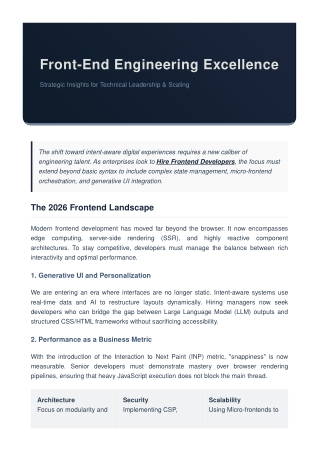 Hire Frontend Developers: Scale Your Team with Expert Talent