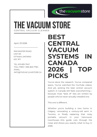 Best Central Vacuum Systems with Advanced Cleaning Attachments | The Vacuum Stor