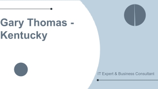 Gary Thomas (Kentucky) - A Systems-and-Strategy Thinker