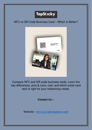 NFC vs QR Code Business Card – Which Is Better?