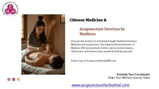 Chinese medicine acupuncture Madison