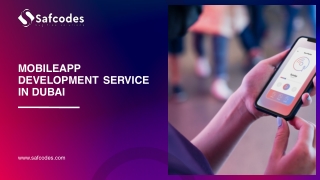 Mobileapp Development Service Dubai- Safcodes