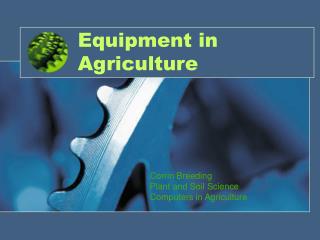 Equipment in Agriculture