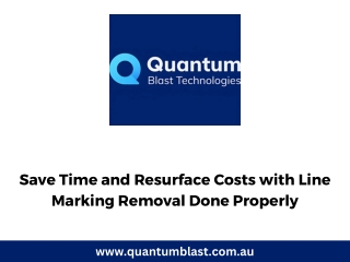 Save Time and Resurface Costs with Line Marking Removal Done Properly