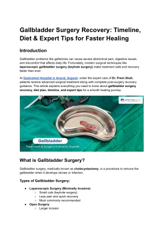 Gallbladder Surgery Recovery_ Timeline, Diet & Expert Tips for Faster Healing
