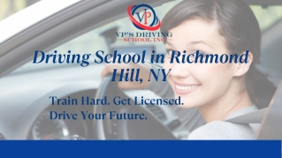 Driving school in Richmond Hill NY - VP’s Driving School
