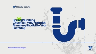 Spring Plumbing Checklist Why Hydrojet Plumbing Should Be Your First Step