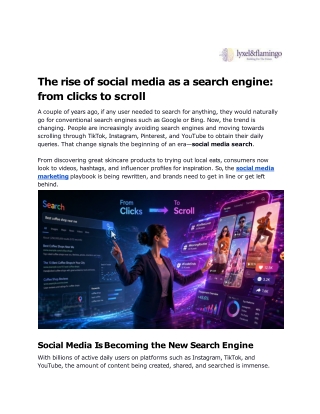 The rise of social media as a search engine_ from clicks to scroll - Lyxel & Flamingo