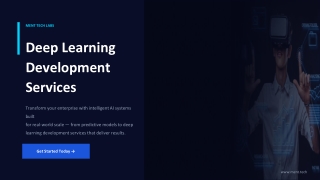 deep learning development services
