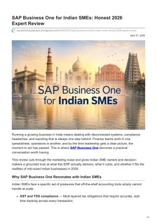 osswalinfosystempvt.wordpress.com-SAP Business One for Indian SMEs Honest 2026 ExpertReview