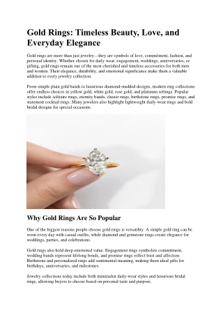 Gold Rings