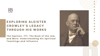 Aleister Crowley’s Legacy Through His Landmark Works  Rare Biblio