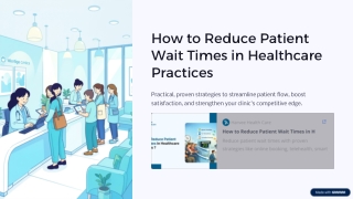 How to Reduce Patient Wait Times in Healthcare Practices