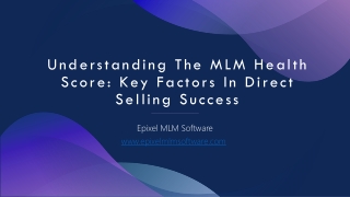 A Guide to MLM Health Scores in Direct Selling Enterprises