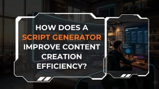 How Does a Script Generator Improve Content Creation Efficiency?