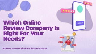 Which Online Review Company Is Right for Your Needs