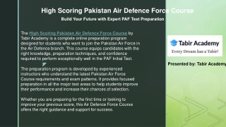Air Defence Force Initial Test Preparation